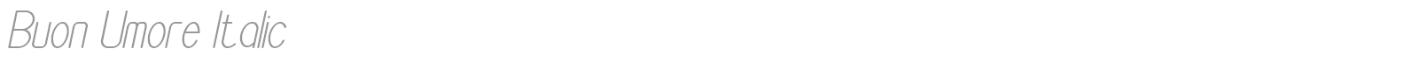 Buon Umore font preview